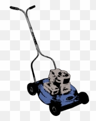 Blue Lawn Mower - Mower Emoji,Lawn Mower Emoticon