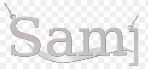 Cursive Name Necklace - Calligraphy Emoji