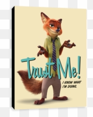 Disney Zootopia Canvas Wall Art - Nick Wilde Zootopia Png Emoji,Weasel Emoji