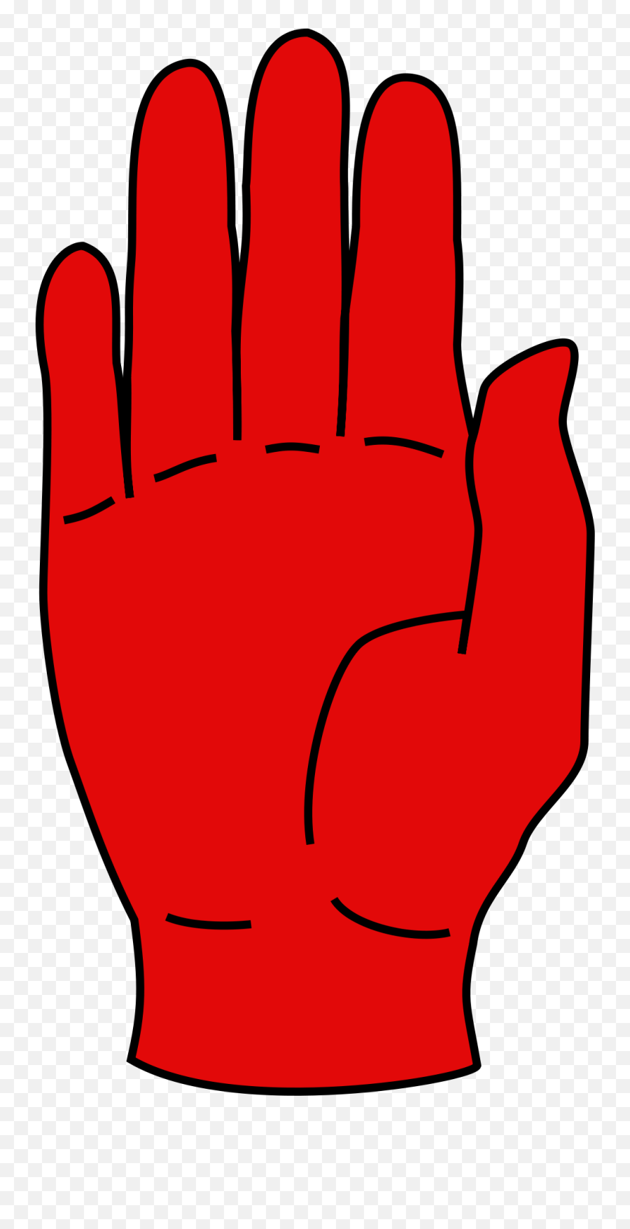Northren Ireland - Red Hand Of Ulster Emoji,Gang Sign Emoji App