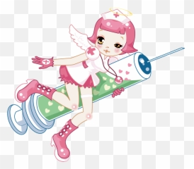 Syringe Clipart Hospital Nurse Syringe Hospital Nurse - Nurse With Needle Clipart Emoji,Syringe Emoji