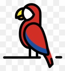 Parrot - Clip Art Emoji,Parrot Emoji
