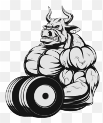 Bodybuilding Clipart Bull - Rhino Gym Png Download Full Rhino Gym Emoji,Rhino Emoji