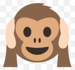 Hear - 3 Wise Monkeys Png Emoji