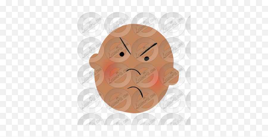 Frustrated Stencil For Classroom Therapy Use - Great Happy Emoji,Frustrated Emoticon