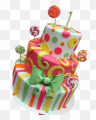 Birthday Cake Colorful Sticker - Süsleme Teknikleri Evde Pasta Malzemeleri Emoji