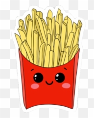 Largest Collection of Free - toEdit french fries Stickers Kawaii French Fries Emoji