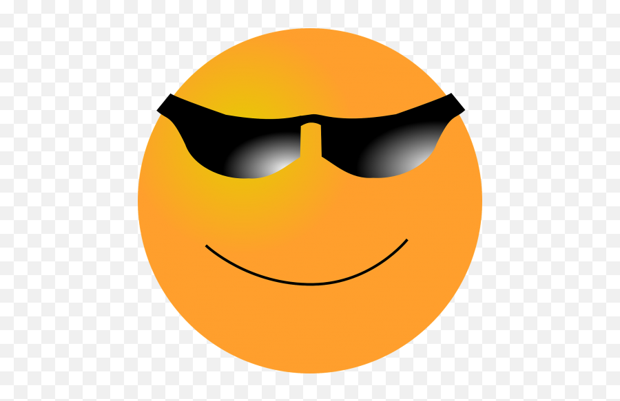 Smiley Face Happy Sunglasses Emotions - Look Cool Clipart Emoji,Drink Emoticons
