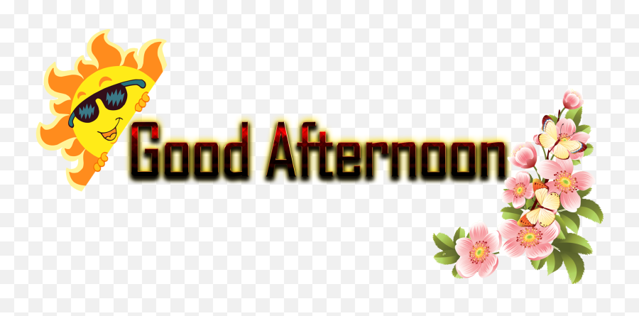 Good Afternoon - Floral Emoji,Good Afternoon Emoji