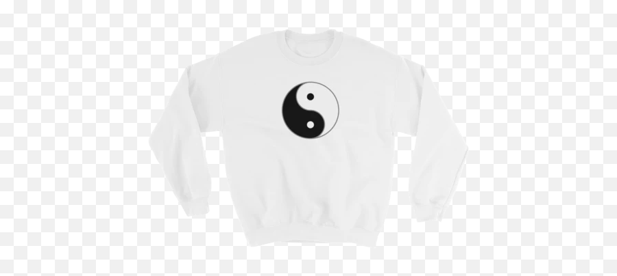 Yin And Yang - Long Sleeve Emoji,Yin Yang Emoticon