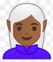 Noto Emoji Oreo 1f9dd 1f3fe 200d 2640 - Woman Elf Medium Dark,Chin Emoji