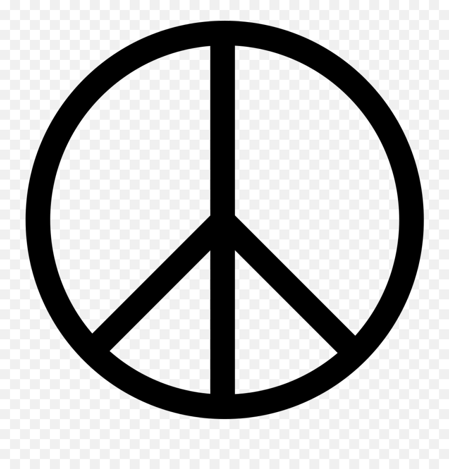 Peace Symbols Emoji Clip Art - Black And White Peace Sign,Emoji Symbols