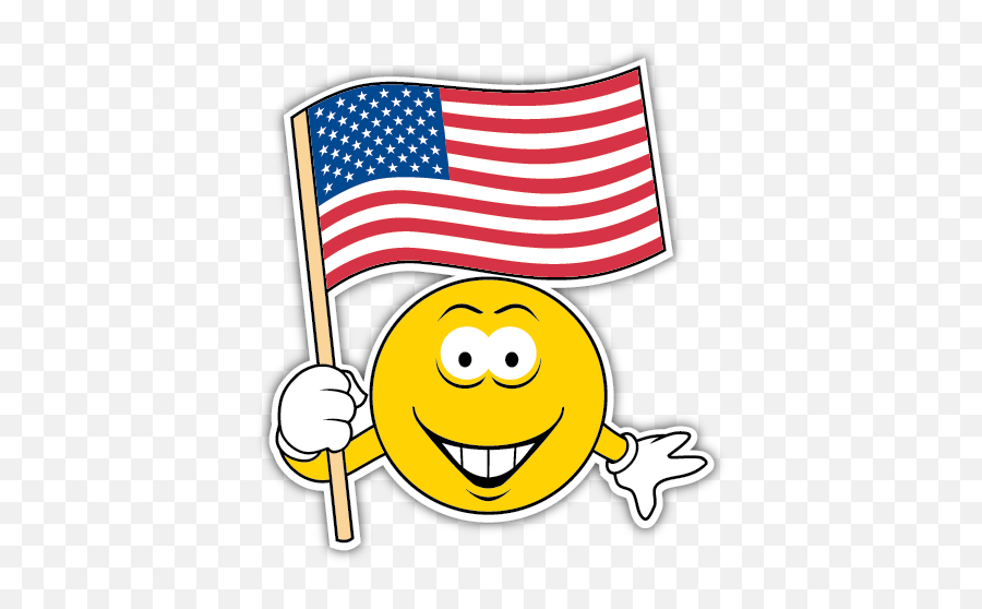 Die - Waving American Flag Emoji,American Flag Emoticon