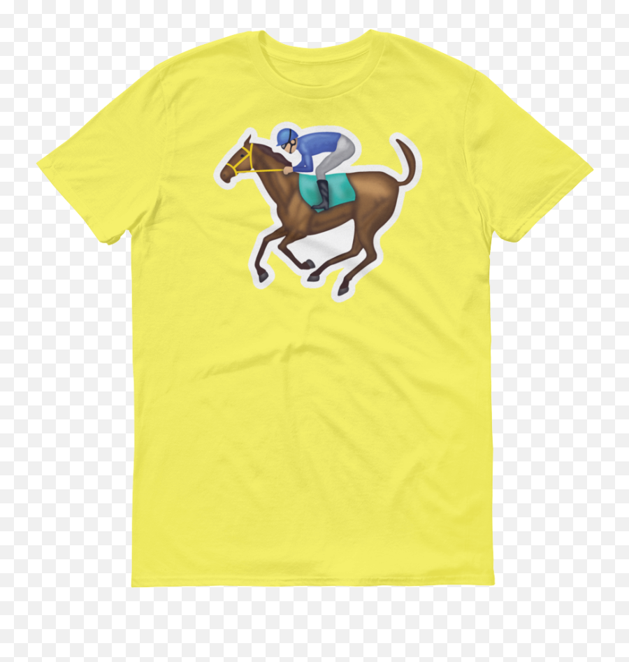 Download Mens Emoji T Shirt - Horse Jockey Emoji Whatsapp,Shirt Emoji