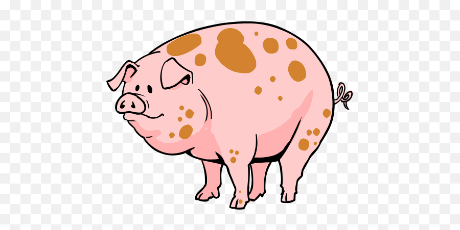 Pig Clip Art Pdf Free Clipart Images - Farm Pig Clipart Emoji,Flying Pig Emoji