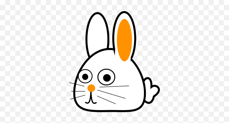 Spring Easter Rabbit Vector Image - Sketsa Gambar Kepala Kelinci Emoji,Rabbit Egg Emoji
