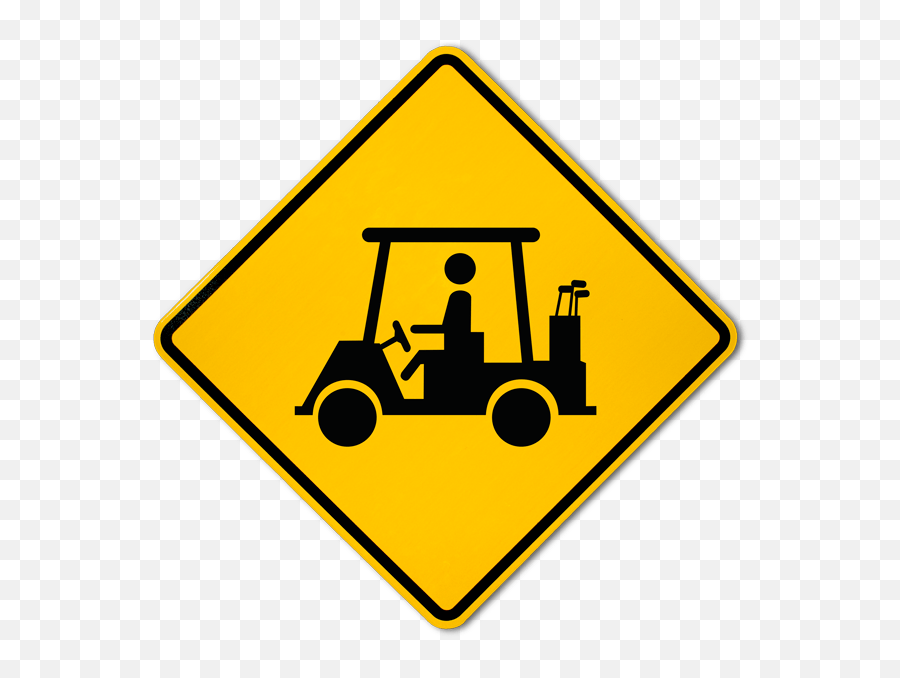 Golf Cart Crossing Sign - Encouragement Clipart Emoji,Golf Cart Emoji