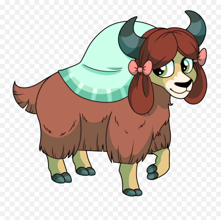 Yak Transparent Png Clipart Free - Female Yak Clipart Emoji,Yak Emoji