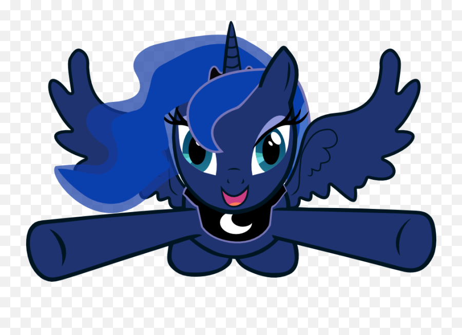 Fan Club - Mlp Princess Luna Flying Emoji,Whelp Emoji