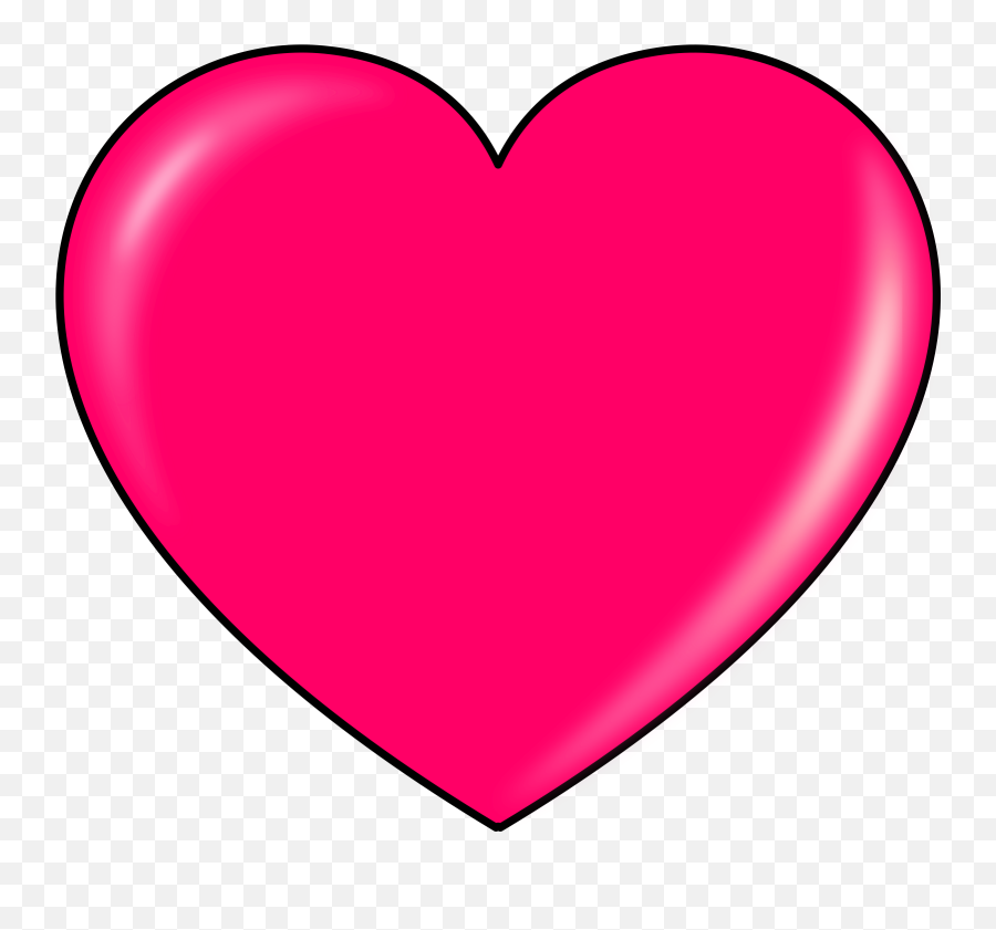 Picture Of A Pink Heart - Clipart Heart Emoji,Emoji Heart Made Of Hearts