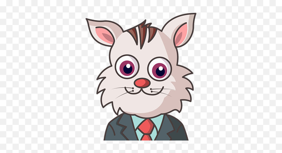 Business Cat - Cartoon Emoji,6 Eyes Ear Nose Emoji