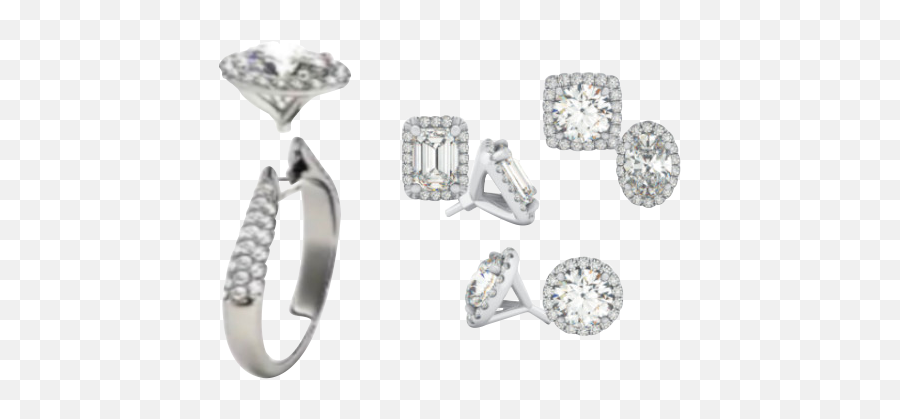 White Gold Wedding Sets - Diamond Emoji,Letter Money Ring Bride Emoji