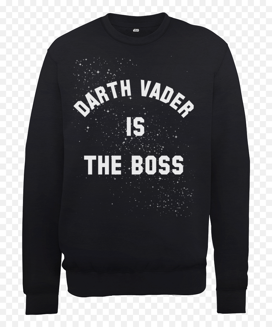 Star Wars Darth Vader Is The Boss - Sweater Emoji,Black Emoji Sweater