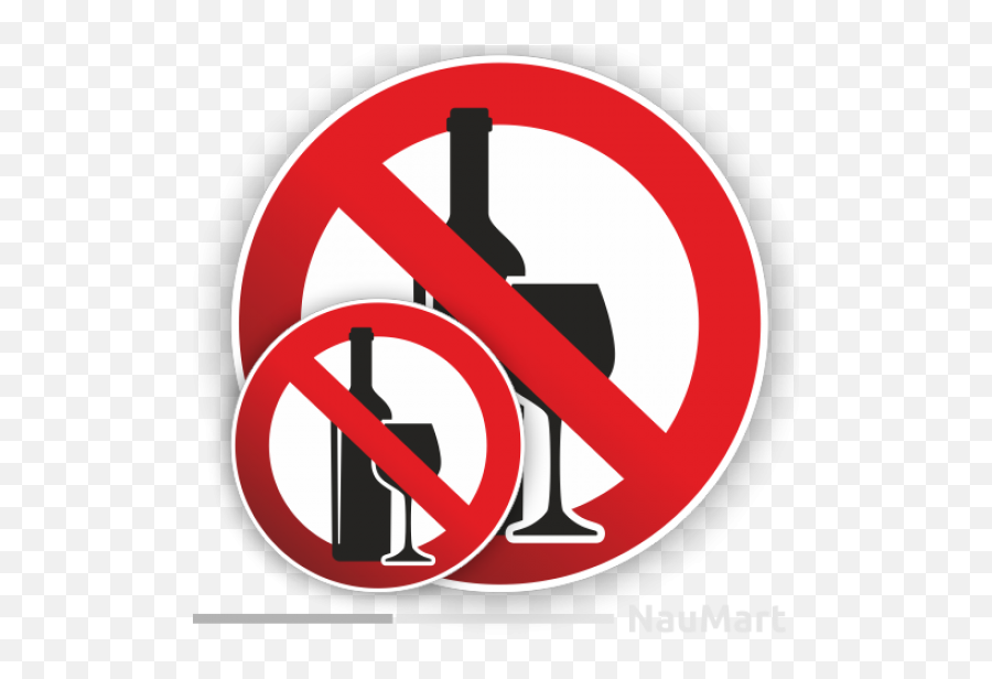 No Alcohol Drinking Allowed Prohibition Warning Sign Sticker Decal - No Alcohol Emoji,Alcohol Emoji