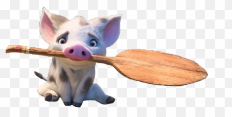 Moana Pua Pig Oar Character Disney Cute Adorable Aesthe - Disney Characters Pua Moana Emoji,Moana Emoji