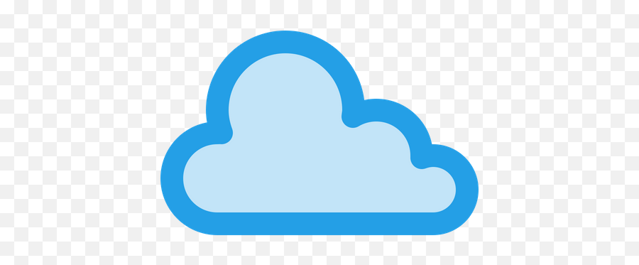 Cloud Icon Of Colored Outline Style - Clip Art Emoji,Mushroom Cloud Emoji