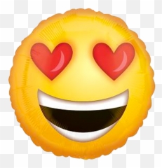 Download 18 Emoticon Enamorado Metalizado - Emoticon Love Balloon Emoji,Emoji Enamorado