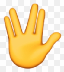 Spocks Live Long And Prosper Salute - Hand Emoji