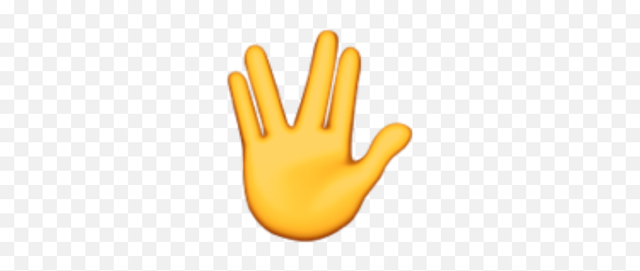Spocks Live Long And Prosper Salute - Hand Emoji,Emoji Mac Os X