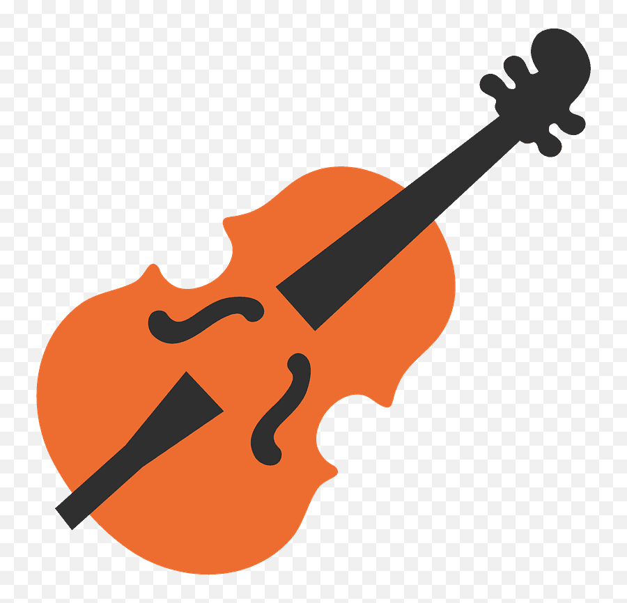 Violin Emoji Clipart - Violin Emoji Transparent Background,Violin Trumpet Saxophone Emoji