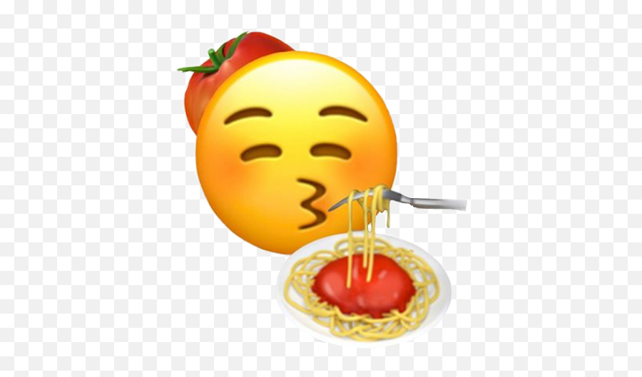 Spaghetti Sticker - Kissy Face Peace Sign Emoji,Spaghetti Emoji