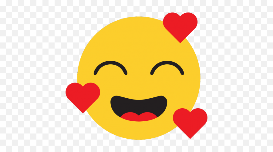 Poduszka Emoji Z Serduszkami - Happy,Z Emoji