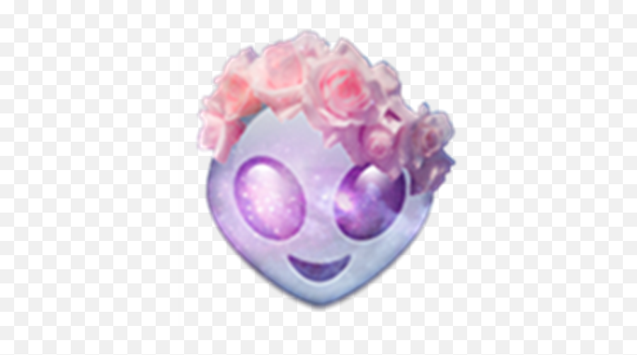 Galaxy Alien Emoji With Flower Crown - Flower Crown Transparent Alien Emoji,Flower Crown Emoji
