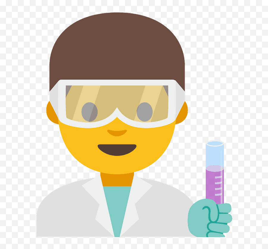 Man Scientist Emoji Clipart Free Download Transparent Png - Test Tube,Lab Emoji