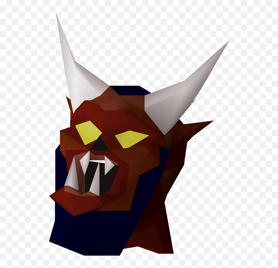 Demon Clipart Evil Mask Demon Evil Mask Transparent Free - Lesser Demon Mask Osrs Emoji,Runescape Emoji