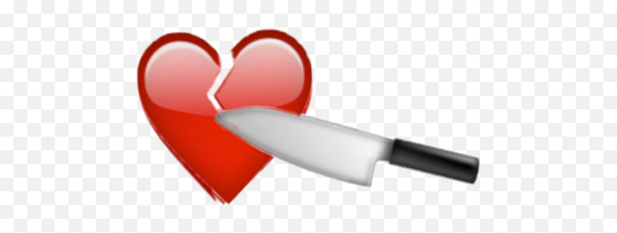 Heartemojibrokenknife - Knife And Heart Emoji,Knife Emoji