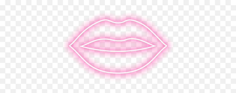 Neon Emoji Library - Lipstick,Lipstick Emoji