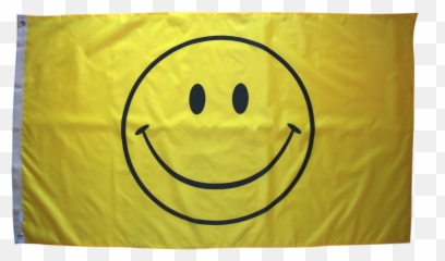 Smiley Face Flag Double Stitched Happy - Emoji