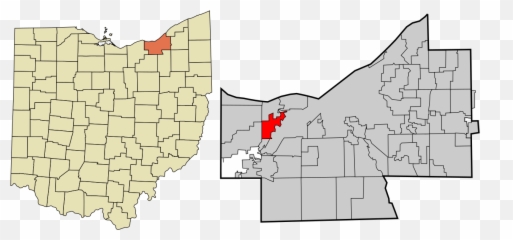 Cuyahoga County Ohio Incorporated - University Heights Location On Emoji