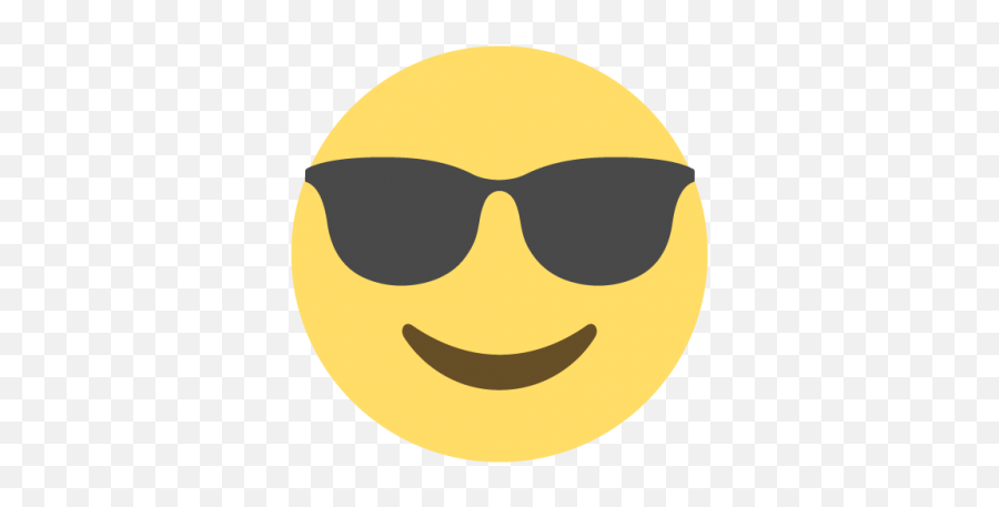 Glasses Emoji Clipart - Printable Emoji Face,Sunglass Emoticon