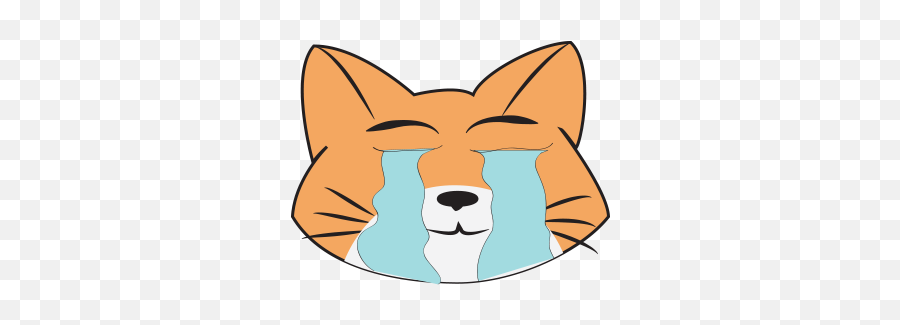 Awesome Face Cats Emoji - Red Fox,Fox Face Emoji