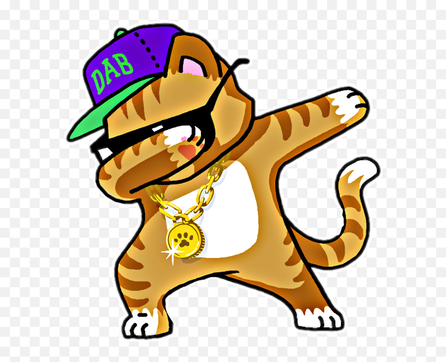 Dabbing Cat Funny Shirt Dab Hip Hop - Draw A Dabbing Cat Emoji,Dab Emoji Meme