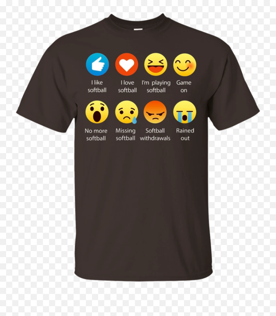 I Love Softball Emoji Emoticon Graphic - T Shirt Good Girls Go To Heaven Bad Girls To Carribbean With Jack Sparrow,Emoji 27