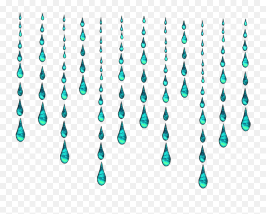 Raindrops Rain Border Edge Drops Tears - Transparent Rain Border Emoji,Wet Emoji Background
