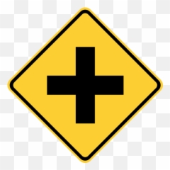 Tree Of Good And Evil - 4 Way Intersection Sign Emoji