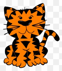 Tiger Clip Art At Vector Clip Art Free - Clipartix Orange Tiger Clipart Emoji,Tiger Emoji